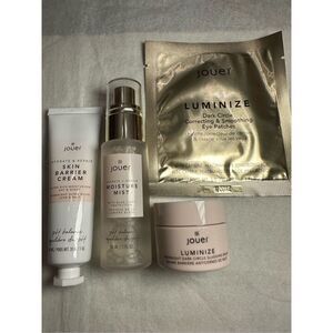 Jouer Cosmetics Skin Barrier Cream+ Moisture Mist+ Luminize Overnight Dark Circl